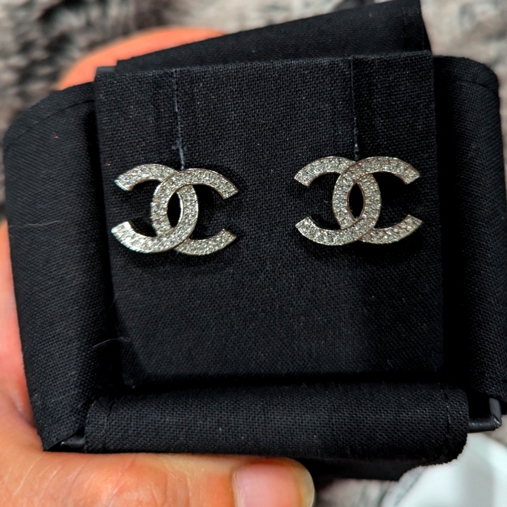 Chanel pierced earrings